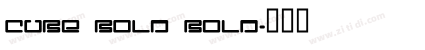 Cube Bold Bold字体转换